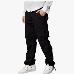 Men's Black Cargo Pants | Matchstick